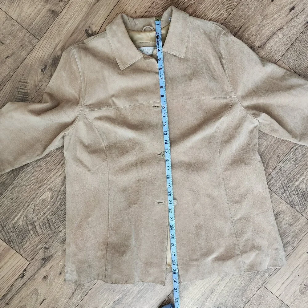 Vintage Valerie Stevens Suede Tan Jacket Size: 1X - Picture 16 of 16